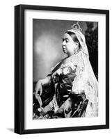 Queen Victoria Wearing the Small Imperial Crown to Mark Her 66th Birthday-null-Framed Premium Photographic Print