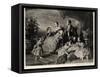 Queen Victoria with Albert and Five Children-null-Framed Stretched Canvas