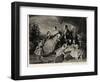 Queen Victoria with Albert and Five Children-null-Framed Photographic Print