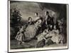 Queen Victoria with Albert and Five Children-null-Mounted Photographic Print