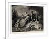 Queen Victoria with Albert and Five Children-null-Framed Photographic Print