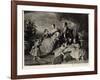 Queen Victoria with Albert and Five Children-null-Framed Photographic Print