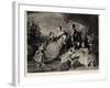 Queen Victoria with Albert and Five Children-null-Framed Photographic Print