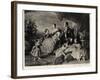 Queen Victoria with Albert and Five Children-null-Framed Photographic Print