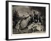 Queen Victoria with Albert and Five Children-null-Framed Photographic Print