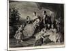 Queen Victoria with Albert and Five Children-null-Mounted Photographic Print