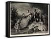 Queen Victoria with Albert and Five Children-null-Framed Stretched Canvas