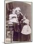 Queen Victoria with two of her grandchildren, April 1886-Alexander Bassano-Mounted Photographic Print