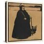 Queen Victoria (Woodcut)-William Nicholson-Stretched Canvas