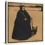 Queen Victoria (Woodcut)-William Nicholson-Stretched Canvas