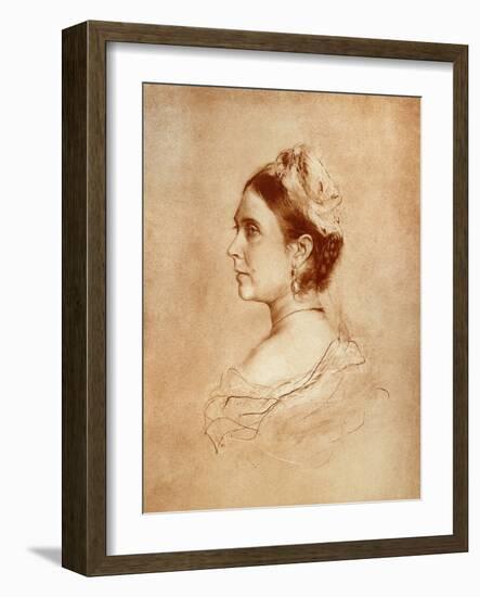 Queen Victoria-Franz Seraph von Lenbach-Framed Giclee Print