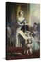 Queen Viktoria of England with Her Children-John Calcott Horsley-Stretched Canvas