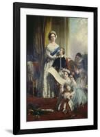 Queen Viktoria of England with Her Children-John Calcott Horsley-Framed Giclee Print