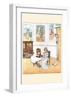 Queen Was in the Parlor Eating Bread and Honey-Randolph Caldecott-Framed Art Print