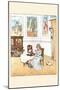 Queen Was in the Parlor Eating Bread and Honey-Randolph Caldecott-Mounted Art Print