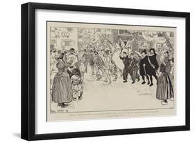 Queen Wilhelmina's Accession, Historical Procession in Honour of Her Majesty-Phil May-Framed Giclee Print