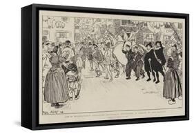 Queen Wilhelmina's Accession, Historical Procession in Honour of Her Majesty-Phil May-Framed Stretched Canvas