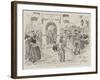 Queen Wilhelmina's Accession, the Eiffel Tower at Volendam Erected in Honour of Her Majesty-Phil May-Framed Giclee Print