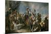 Queen Zenobia before Emperor Aurelian, 1717-Giandomenico Tiepolo-Mounted Giclee Print