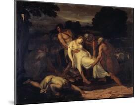 Queen Zenobia Taken from River Araxes by Shepherds-Francesco Nenci-Mounted Giclee Print