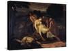 Queen Zenobia Taken from River Araxes by Shepherds-Francesco Nenci-Stretched Canvas