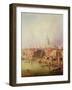 Queenhithe - St. Paul's in the Distance, 1860-F. Lloyds-Framed Giclee Print