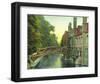 Queens and Bridge-null-Framed Art Print