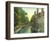 Queens and Bridge-null-Framed Art Print