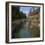 Queens College and Mathematical Bridge, Cambridge, Cambridgeshire, England, United Kingdom, Europe-Roy Rainford-Framed Photographic Print