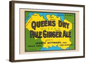 Queens Dry Pale Ginger Ale-null-Framed Art Print