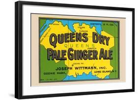 Queens Dry Pale Ginger Ale-null-Framed Art Print