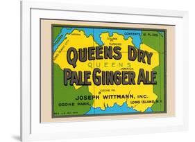 Queens Dry Pale Ginger Ale-null-Framed Art Print