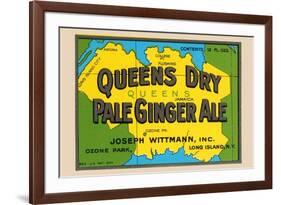 Queens Dry Pale Ginger Ale-null-Framed Art Print