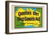 Queens Dry Pale Ginger Ale-null-Framed Art Print