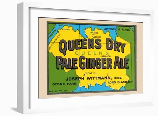 Queens Dry Pale Ginger Ale-null-Framed Art Print