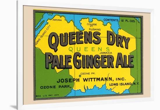 Queens Dry Pale Ginger Ale-null-Framed Art Print