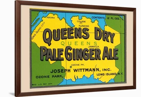 Queens Dry Pale Ginger Ale-null-Framed Art Print