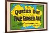 Queens Dry Pale Ginger Ale-null-Framed Art Print