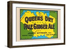 Queens Dry Pale Ginger Ale-null-Framed Premium Giclee Print