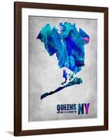 Queens New York-NaxArt-Framed Art Print