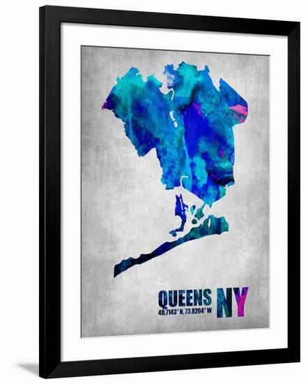 Queens New York-NaxArt-Framed Art Print