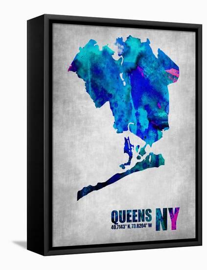 Queens New York-NaxArt-Framed Stretched Canvas