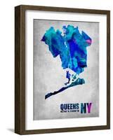 Queens New York-NaxArt-Framed Art Print