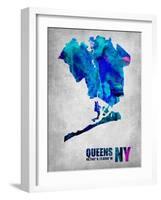 Queens New York-NaxArt-Framed Art Print