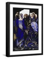 Queens Who Wasted the East by Proxy....'. 'Queens', Nine Glass Panels Acide-Harry Clarke-Framed Giclee Print