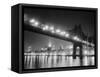 Queensboro Bridge and Manhattan at Night-Bettmann-Framed Stretched Canvas