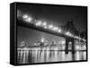 Queensboro Bridge and Manhattan at Night-Bettmann-Framed Stretched Canvas