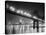 Queensboro Bridge and Manhattan at Night-Bettmann-Stretched Canvas