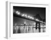 Queensboro Bridge and Manhattan at Night-Bettmann-Framed Premium Photographic Print