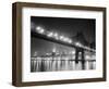 Queensboro Bridge and Manhattan at Night-Bettmann-Framed Photographic Print